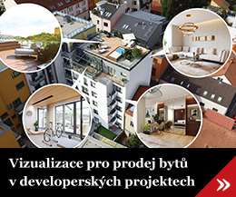 Vizualizace pro prodej bytů v developerských projektech