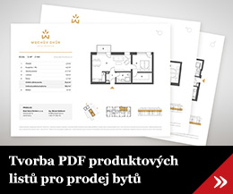 Tvorba PDF produktových listů pro prodej bytů