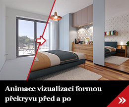 Animace vizaulizací formou překryvu před a po