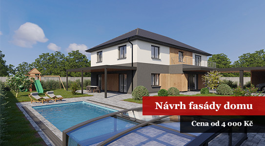 Návrh fasády domu Návrh fasády domu