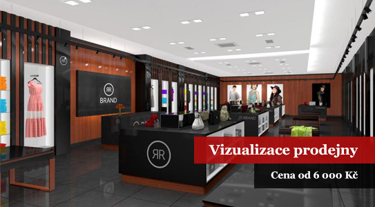 Vizualizace komerčních prostorů cena