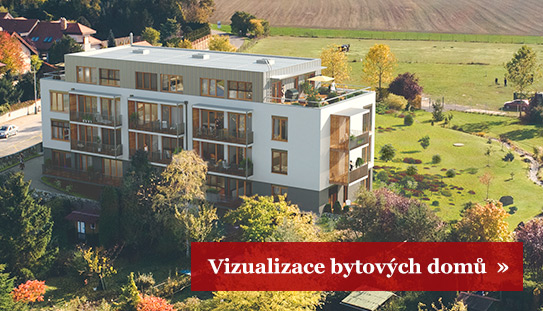 Vizualizace bytového domu – ukázka vizualizace