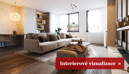 Vizualizace interierů – ukázka vizualizace bytu