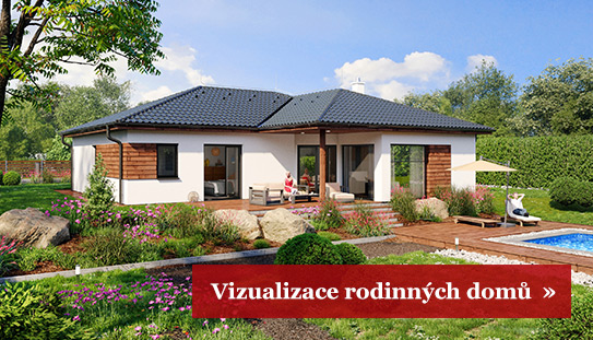 Vizualizace rodinného domu – ukázka vizualizace