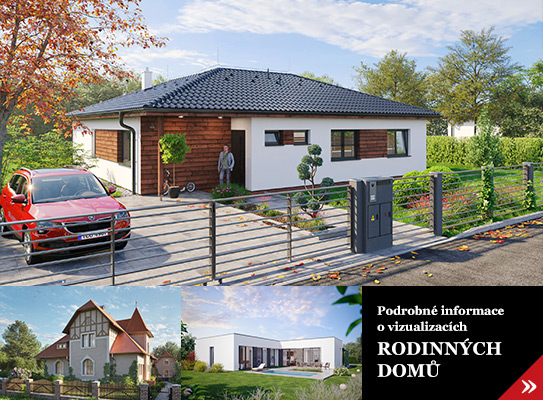 Vizualizace rodinných domů Břeclav